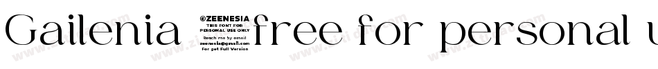 Gailenia (free for personal use only)字体转换